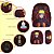 Kit Mochila Infantil Masculina Naruto Costas Tam G Lancheira - Imagem 3