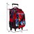 Mochila Infantil Masculina Homem Aranha Rodinhas Tam G 3D - Imagem 4