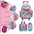 Kit Mochila Infantil Menina Rodinha Flamingo Com Lancheira - Imagem 3