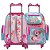 Kit Mochila Infantil Menina Rodinha Flamingo Com Lancheira - Imagem 6