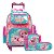 Kit Mochila Infantil Menina Rodinha Flamingo Com Lancheira - Imagem 1