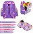 Kit Mochila Infantil Feminina Cinderela Costas Com Lancheira - Imagem 6