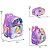Kit Mochila Infantil Feminina Cinderela Costas Com Lancheira - Imagem 4