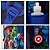 Mochila Infantil Masculina Vingadores 3D Costas Tamanho G - Imagem 6