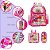 Kit Mochila Infantil Feminina LOL Costas Com Lancheira Rosa - Imagem 3