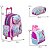 Kit Mochila Infantil Feminina Sereia Rodinhas Passeio Creche - Imagem 4