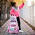 Kit Mochila Infantil Feminina Sereia Rodinhas Passeio Creche - Imagem 5