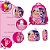 Kit Mochila Infantil Feminina Barbie Princesa Tam G Costas - Imagem 3