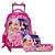 Kit Mochila Infantil Barbie Princesa Rodinha Com Lancheira - Imagem 1