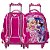 Kit Mochila Infantil Barbie Princesa Rodinha Com Lancheira - Imagem 6