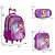 Kit Mochila Infantil De Rodinhas Princesa Sofia 3D Toys 2U - Imagem 4