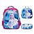 Kit Mochila Infantil Feminina Frozen 3D Costas Reforçada - Imagem 1