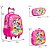 Kit Mochila Infantil Feminina Princesas 3D Rodinhas Toys 2U - Imagem 4