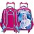 Kit Mochila Infantil Frozen Rodinhas 3D Lancheira Estojo - Imagem 6