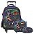 Kit Mochila Infantil Menino Jurassic Park 3D Rodinhas Tam G - Imagem 1