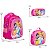 Kit Mochila Infantil Feminina Princesas 3D Costa + Lancheira - Imagem 4