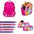 Kit Mochila Infantil Feminina Princesas 3D Costa + Lancheira - Imagem 6