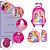 Kit Mochila Infantil Princesas Rodinhas 3D Lancheira Estojo - Imagem 3