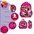 Kit Mochila Infantil Minnie Mouse Costas 3D Lancheira Rosa - Imagem 3