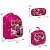 Kit Mochila Infantil Minnie Mouse Costas 3D Lancheira Rosa - Imagem 4