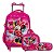 Kit Mochila Infantil Minnie Rodinhas 3D Com Lancheira Rosa - Imagem 1