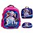 Kit Mochila Infantil Frozen Costas 3D Lancheira Estojo - Imagem 1