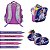 Kit Mochila Infantil Feminina Frozen Desenho Lancheira G - Imagem 6