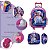 Kit Mochila Infantil Menina Frozen 3D Rodinha Com Lancheira - Imagem 3