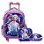 Kit Mochila Infantil Menina Frozen 3D Rodinha Com Lancheira - Imagem 1