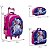 Kit Mochila Infantil Menina Frozen Rodinhas 3D + Lancheira - Imagem 4