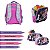 Kit Mochila Infantil Menina Alça Costas Frozen 3D Lancheira - Imagem 6