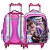 Kit Mochila Infantil Menina Com Rodinhas Frozen 3D Grande - Imagem 6