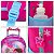 Mochila Infantil Feminina Rodinha Frozen 3D Led Frontal - Imagem 6
