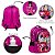 Mochila Infantil Feminina Minnie Costas 3D Led Tam G Rosa - Imagem 3