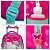 Mochila Infantil Feminina Rodinha Hello Kitty 3D Led Frontal - Imagem 6