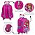 Mochila Infantil Menina Rodinha Princesa Sofia Led 3D Rosa - Imagem 3