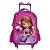 Mochila Infantil Menina Rodinha Princesa Sofia Led 3D Rosa - Imagem 1