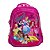 Mochila Infantil Feminina Princesas 3D Led Costas Cor Rosa - Imagem 1