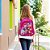 Mochila Infantil Feminina Costas Amy Rose 3D Led Juvenil - Imagem 5