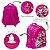 Mochila Infantil Feminina Costas Amy Rose 3D Led Juvenil - Imagem 3