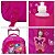 Mochila Infantil Menina Rodinha Amy Sonic 3D Led Cor Rosa - Imagem 6
