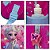 Mochila Infantil Feminina Costas Frozen Elsa 3D Led Frontal - Imagem 6
