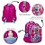 Mochila Infantil Feminina Costas Frozen Elsa 3D Led Frontal - Imagem 3
