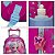 Mochila Infantil Menina Frozen Elsa 3D Led Com Rodinhas - Imagem 6