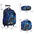 Kit Mochila Infantil Menino Rodinha Herói Batman 3D Toys 2U - Imagem 4