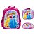 Kit Mochila Infantil Princesas 3D Costas Lancheira Estojo - Imagem 1