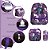 Kit Mochila Infantil Feminina Wandinha Juvenil Costas Tam G - Imagem 2