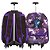Kit Mochila Infantil Menina Rodinha Wandinha Juvenil Tam G - Imagem 5