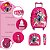 Kit Mochila Infantil Escolar Minnie Rodinha Lancheira Estojo - Imagem 2