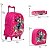 Kit Mochila Infantil Escolar Minnie Rodinha Lancheira Estojo - Imagem 3